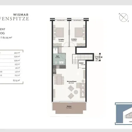 Apartman Hafenspitze App 33 Wißmar
